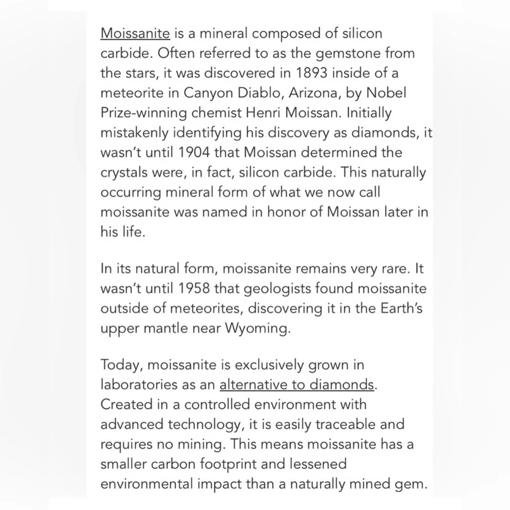 MOISSANITE Sterling Silver Stud Earrings - Picture 5 of 5